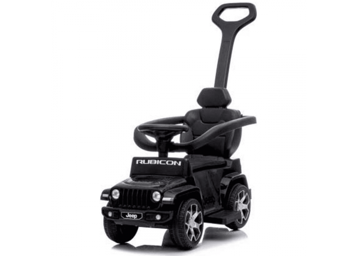 Ride-on Jeep Wrangler with Push Bar 2-in-1 - Black