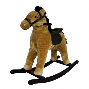 BergHOFF Rocking Horse with Deluxe Saddle (large) - Brown