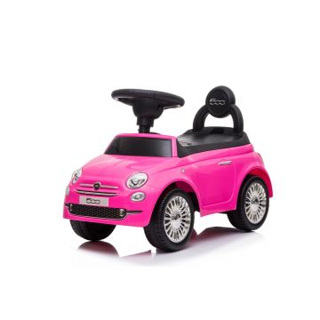 Fiat 500 walking car pink